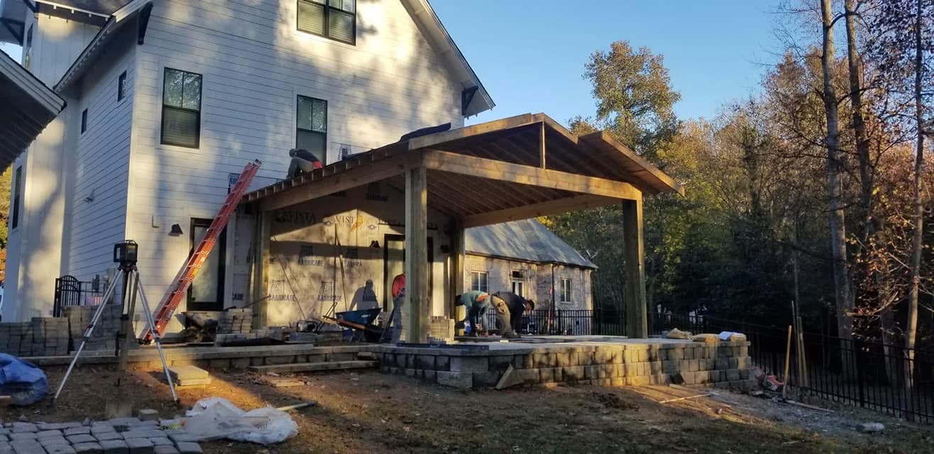 Home addition and room extension construction project in Charlotte NC